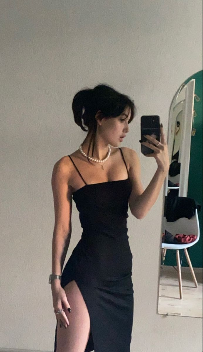 Sexy black prom dress spaghetti straps tight prom dress c2532