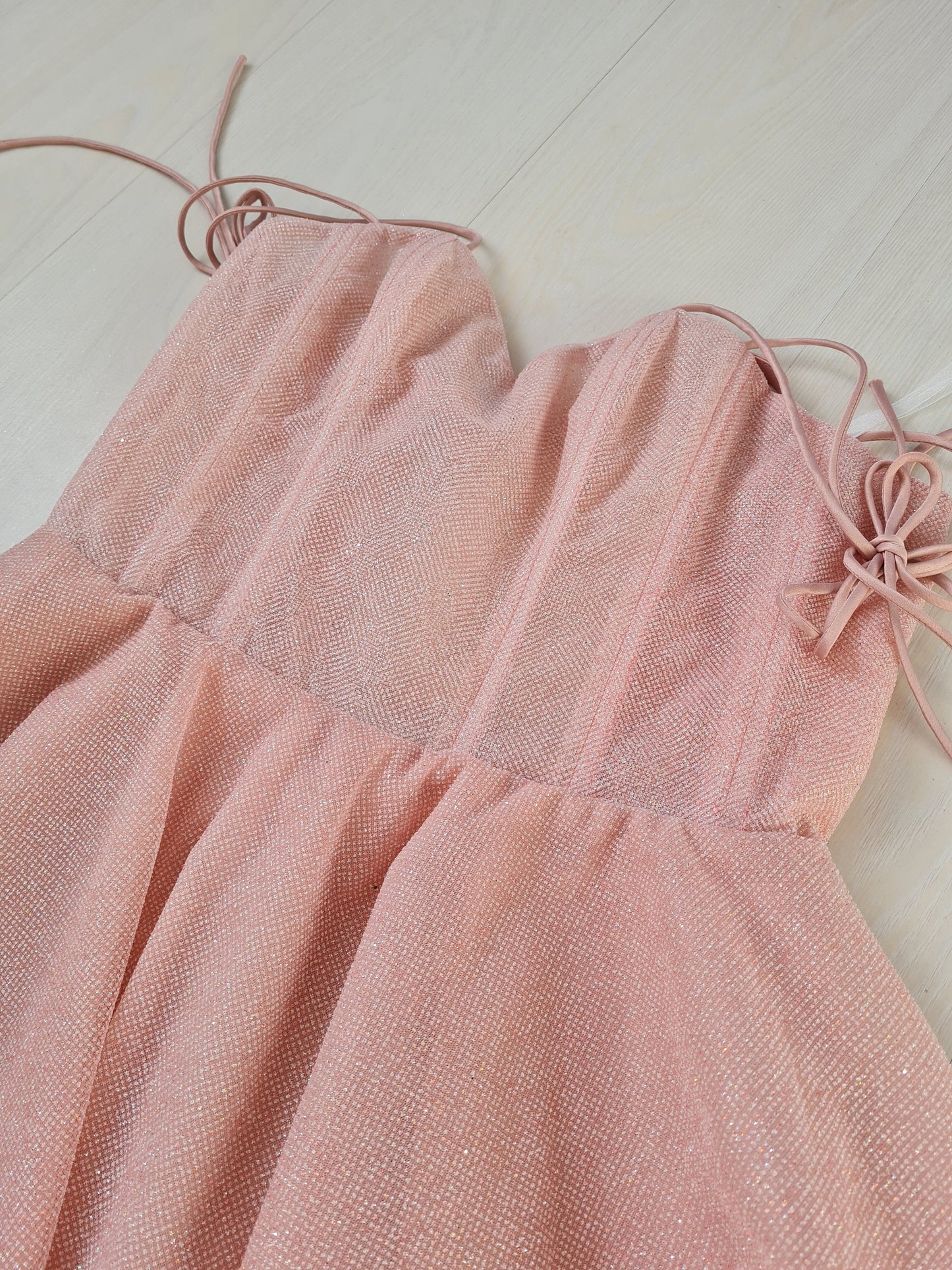 short evening dress with lantern sleeves, graduation dress sparkly homecoming dress c2591