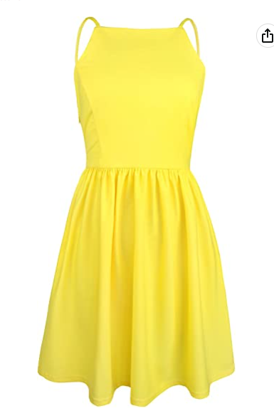 Women Sexy Spaghetti Strap Party Dress Open Back Homecoming Dress Back to School Dress c2687