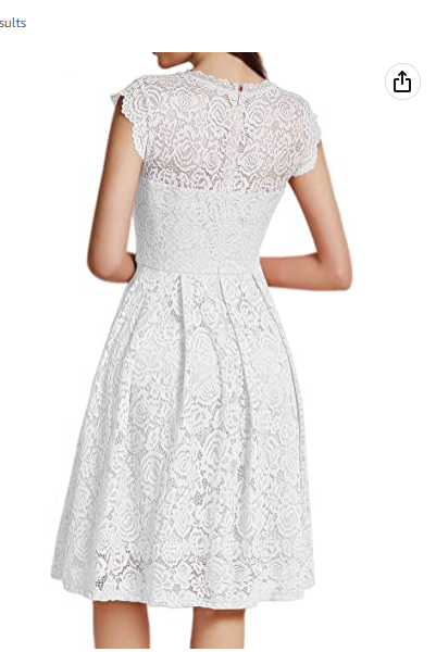 Women's Vintage Floral Lace Cocktail Dress Homecoming Dress c2686
