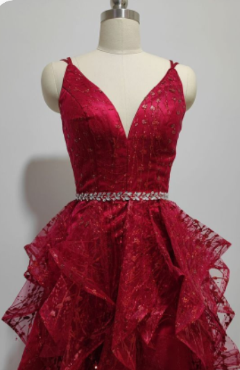 A Line V Neck Short Lace Prom Dresses, Cross Back Short Champagne Lace Formal Homecoming Dresses c2460