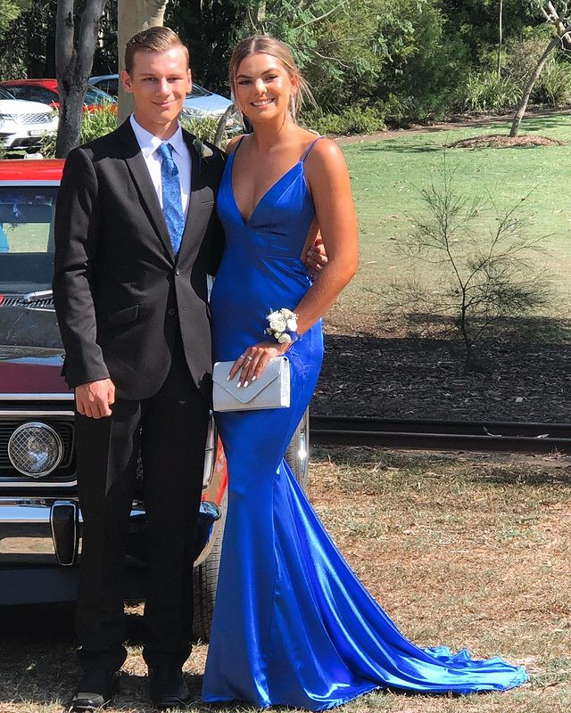 Gorgeous Royal Blue Mermaid Formal Prom Dress C1094
