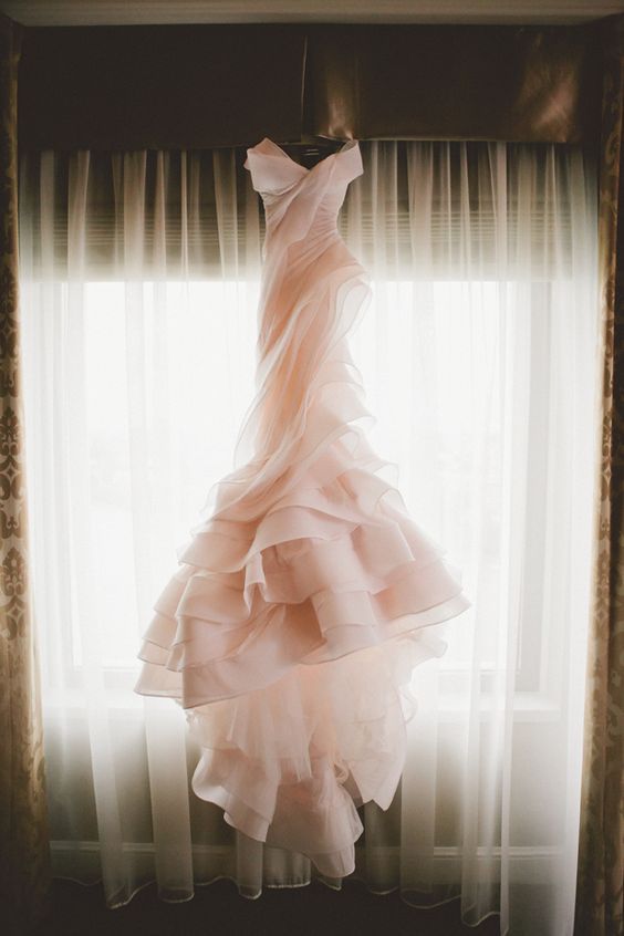 Pink Wedding Ball Gown,Mermaid Prom Dress,Fashion Bridal Dress,Sexy Party Dress,Custom Made Evening Dress C1770