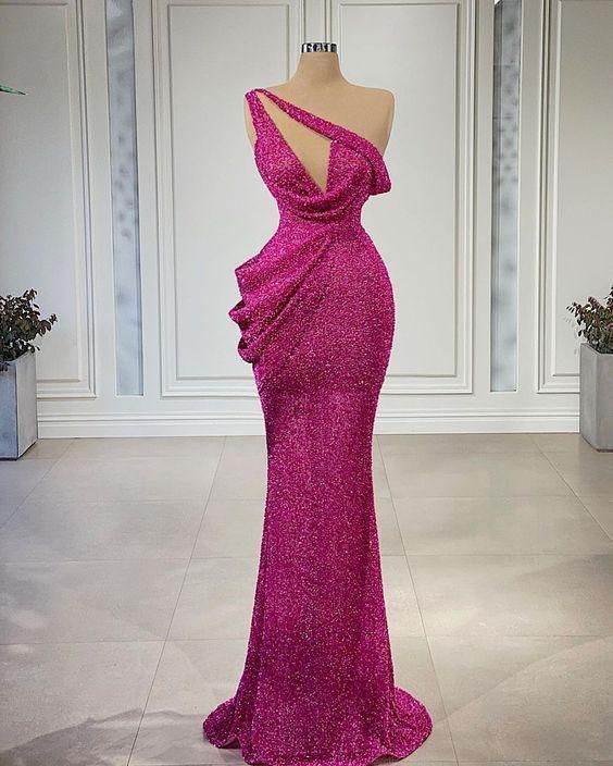 long prom dress, mermaid evening dress C1685