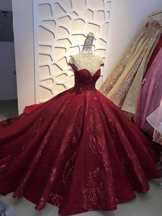 Sequin sparkly ball gown prom dress C2067