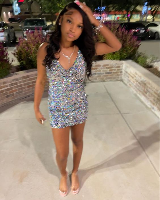Short Sequins Short Homecoming Dress Gliter Party Dress c2783