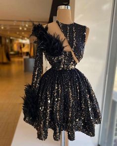 New Arrival black A-Line Homecoming Dresses c2724