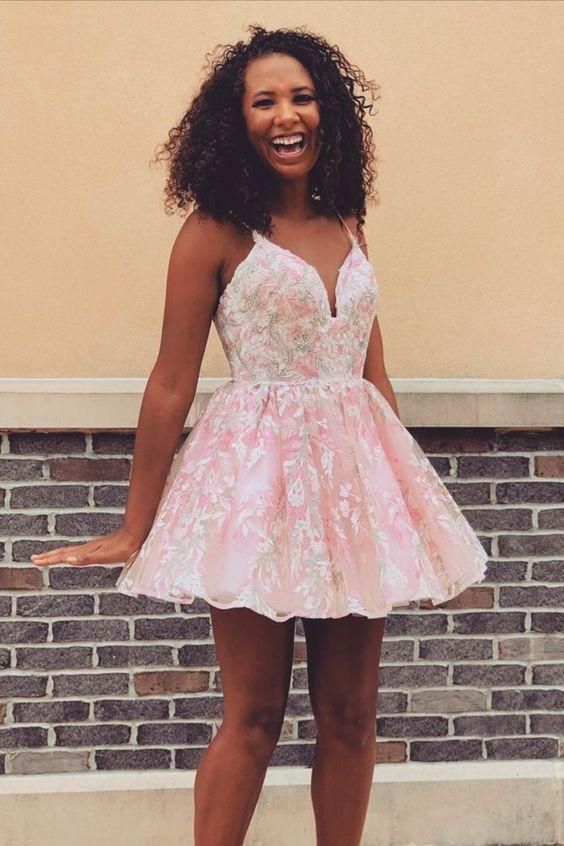 Princess Pink Homecoming Dress c2676