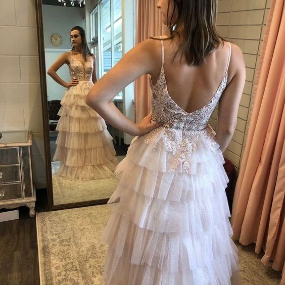 Elegant Prom Dress,Appliques Prom Dress,A-Line Prom Dress,Long Prom Dress C118
