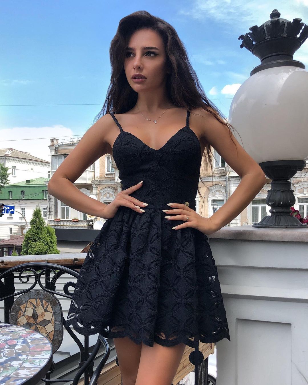 Stylish A Line Spaghetti Straps Black Short Homecoming Party Dress C770