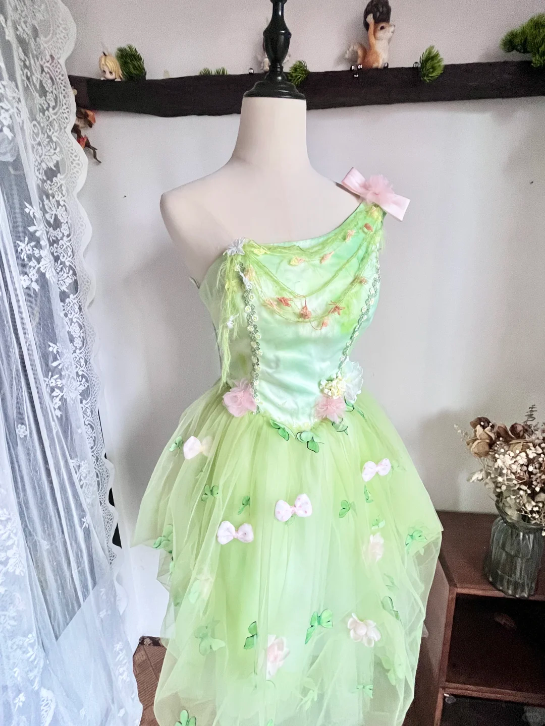 Beautiful Green One Shoulder Short Birthday Dress Mini Homecoming Dress cc3311