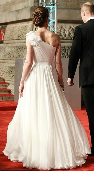 Charming One Shoulder Chiffon A Line Party Evening Dress,Wedding Dress cc2644