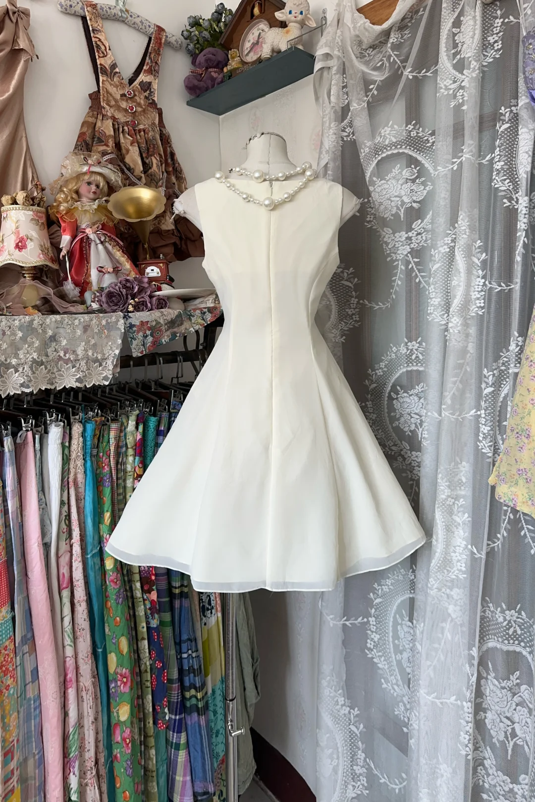 Elegant White Sleeveless A Line Short Party Dress Homecoming Dress cc3346