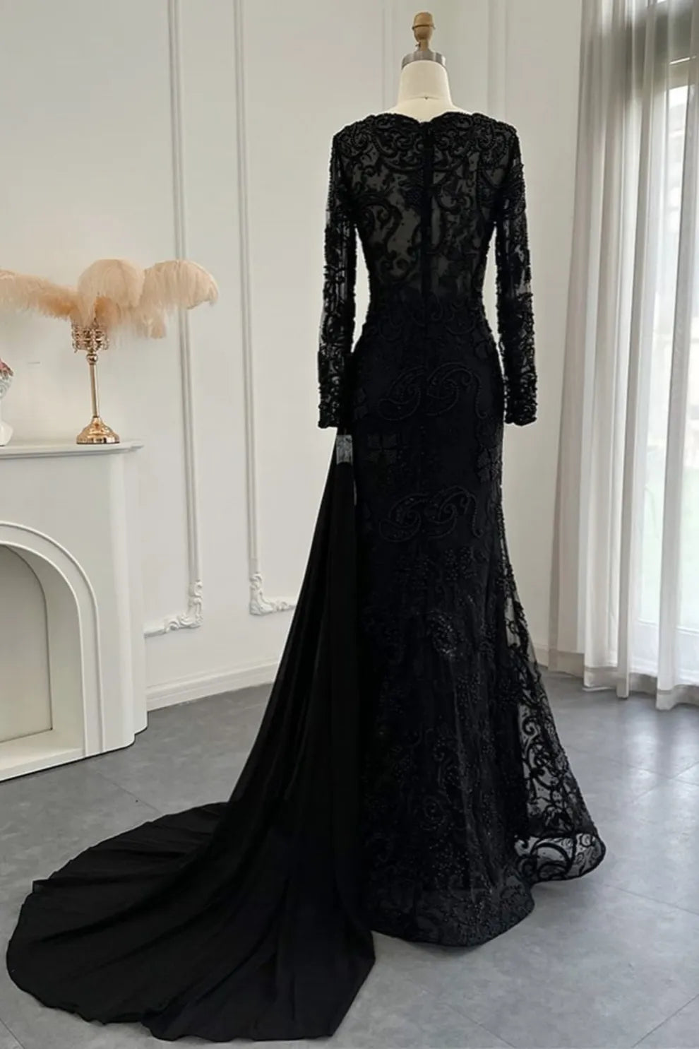 Black Long Prom Dress evening Formal Dress   C1720