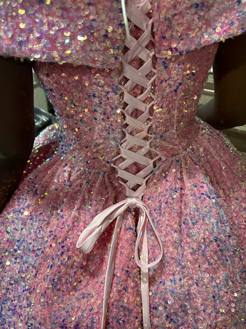 Burgundy Quinceanera Dress Off The Shoulder Sequins Ball Gown Sweet 16 –  CherryPromDress