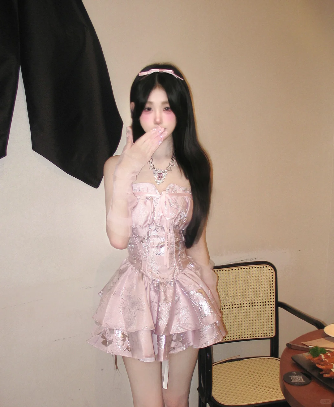 Sweet Satin A Line Print Floral Homecoming Dress Pink Birthday Dress Cocktail Dress cc3096