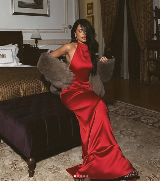 Pretty Red Satin Long Sheath Party Dress Evening Dress cc2665