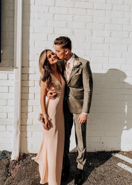 Sexy Mermaid V Neck Prom Dress,Charming Evening Dress cc696