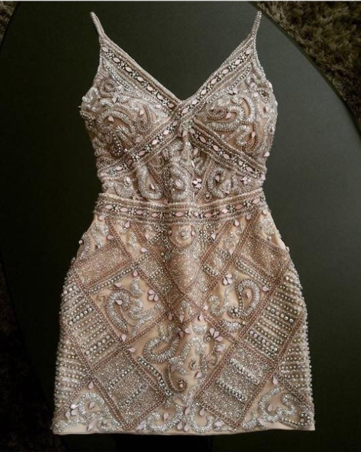 Gorgeous rhinestone beaded homecoming dresses, Sheath homecoming dresses  C1104