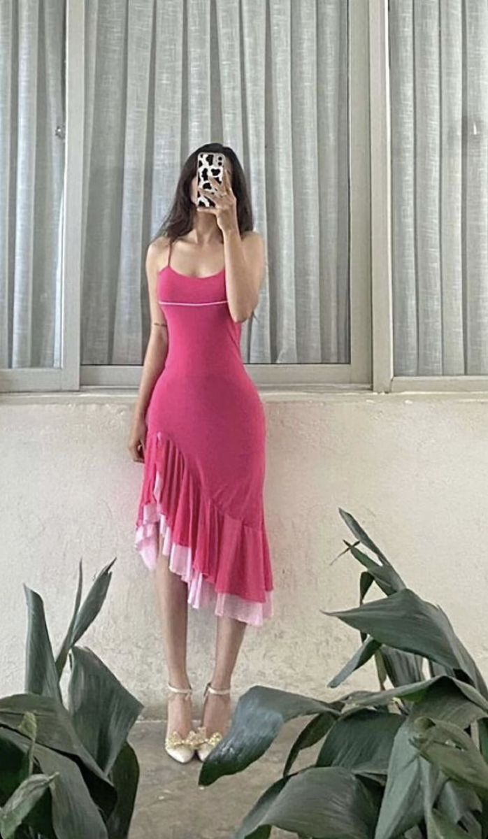 Elegant Straps Ruffles Mermaid Prom Dress Chiffon Party Evening Gown  cc1496