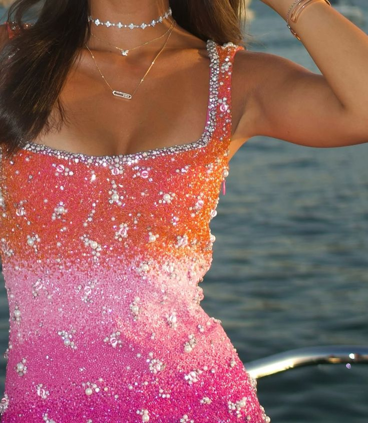 Gorgeous Sequin Beaded Sheath Cocktail Dress Square Neck Short Homecoming Dress Birthday Outfits cc3295