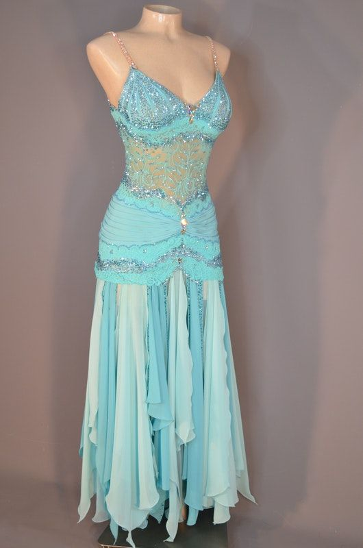 Gorgeous Chiffon Lace Beaded Prom Evening Dress,Spaghetti Straps V Neck Party Gown cc2906