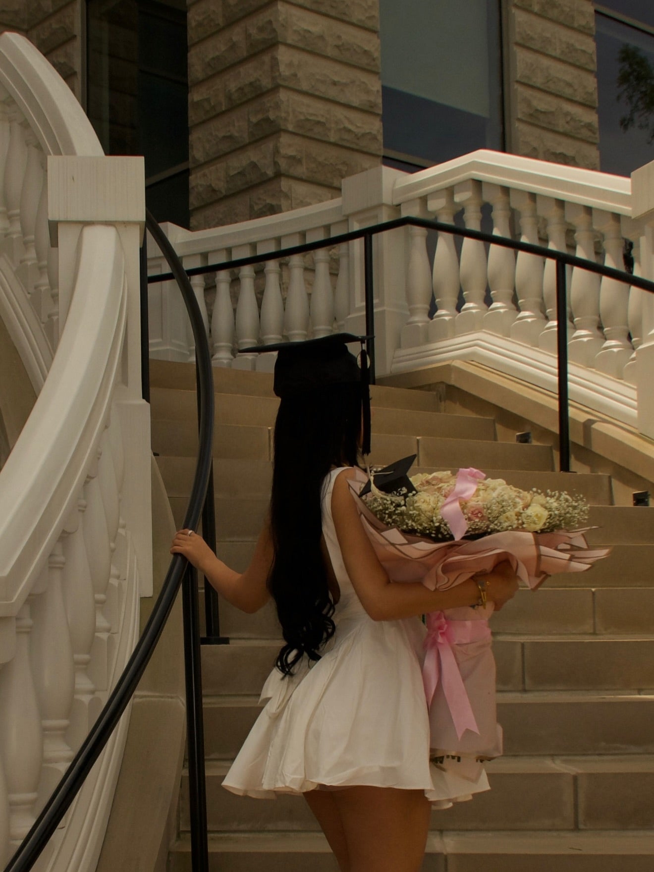 Sweet White Backless Bow 16th Birthday Graduation Homecoming Dress cc4148