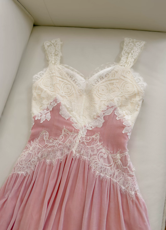 Stunning Prom Dress Pink Sweetheart Velvet Pleated Gala Dress Evening Dress cc5657