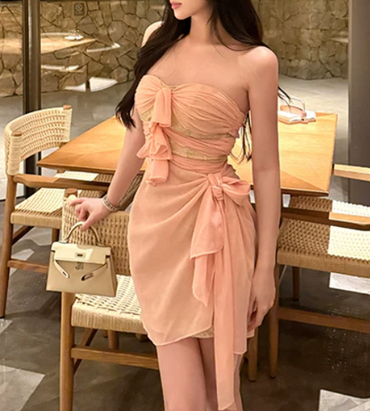Elegant Homecoming Dress Sweetheart Pleated Birthday Party Dress Cocktail Dress cc5661