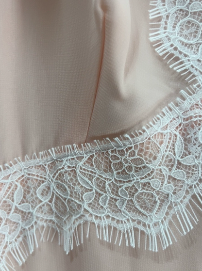 Elegant Prom Dress Light Pink V-neck Lace Gala Dress Evening Dress cc5665