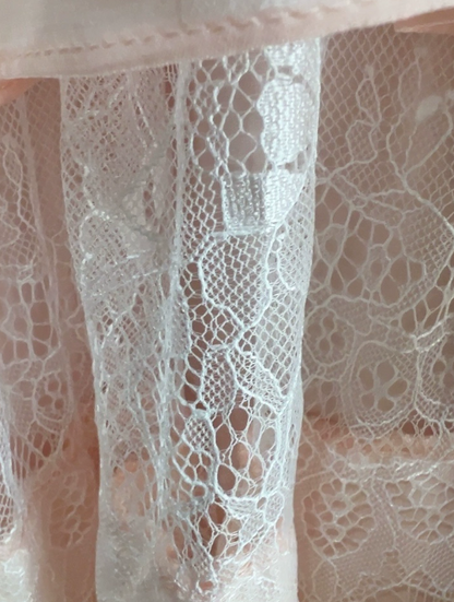 Elegant Prom Dress Light Pink V-neck Lace Gala Dress Evening Dress cc5665