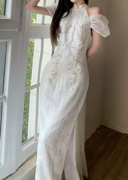 Elegant Prom Dress Off Shoulder Sheath Sequins Gala Dress Evening Dress cc5677