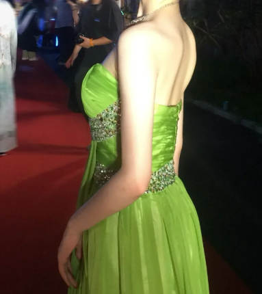 Elegant Prom Dress Strapless Pleated Long Evening Dress Gala Dress cc5686