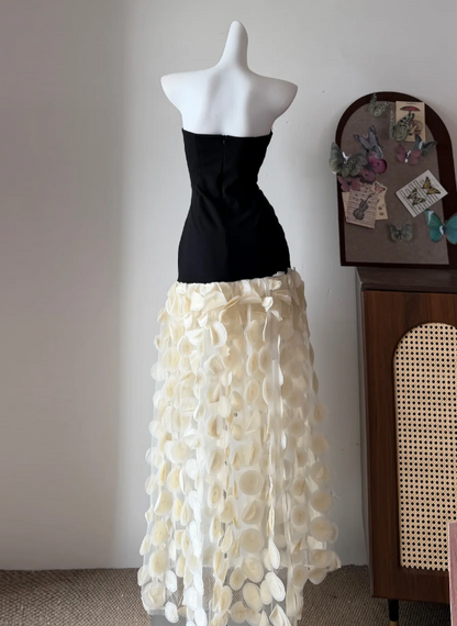 New Arrival Prom Dress A Line Strapless Evening Dress Gala Dress cc5724