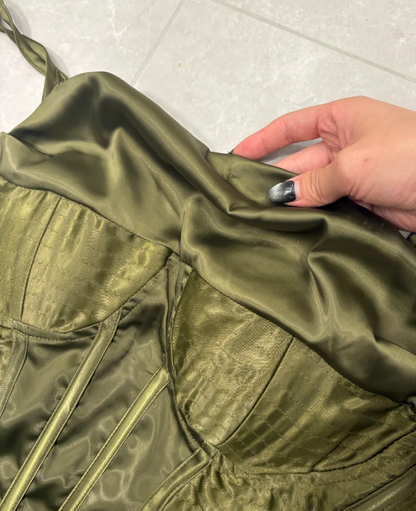 Elegant Homecoming Dress Dark Green Spaghetti Straps Birthday Party Dress Cocktail Dress cc5740