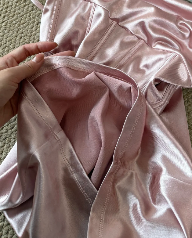 Beauty Homecoming Dress Pink Spaghetti Straps Stain Sheath Birthday Party Dress Cocktail Dress cc5752