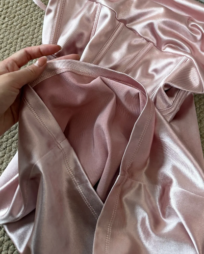 Beauty Homecoming Dress Pink Spaghetti Straps Stain Sheath Birthday Party Dress Cocktail Dress cc5752