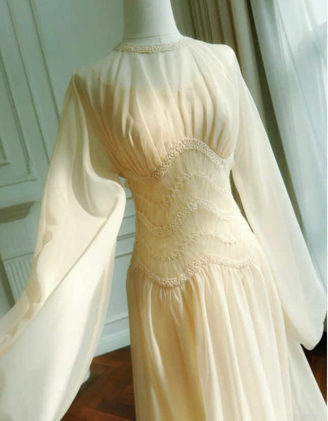 Elegant Prom Dress Crew Neck Pleated Gala Dress Long Evening Dress  cc5778
