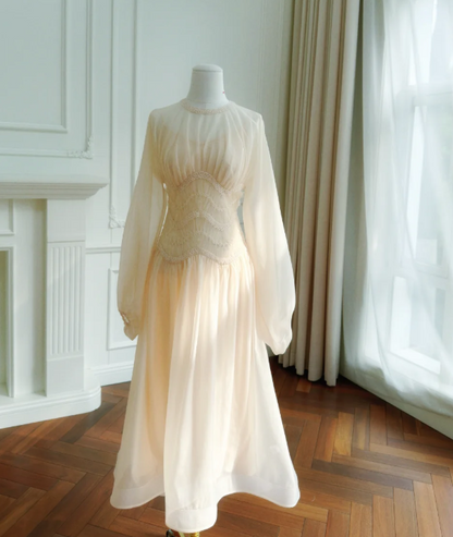 Elegant Prom Dress Crew Neck Pleated Gala Dress Long Evening Dress  cc5778