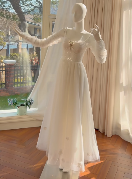 Charming Prom Dress A Line Spaghetti Straps Gala Dress Long Evening Dress  cc5779