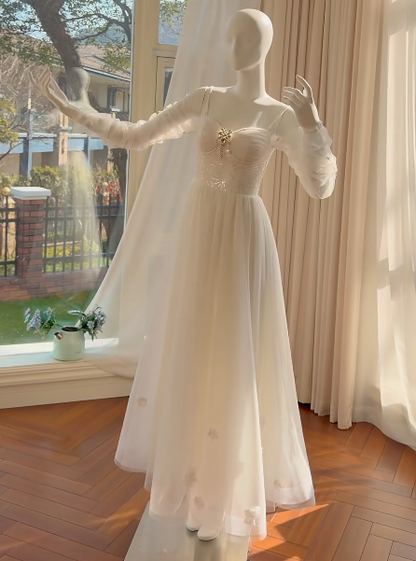 Charming Prom Dress A Line Spaghetti Straps Gala Dress Long Evening Dress  cc5779