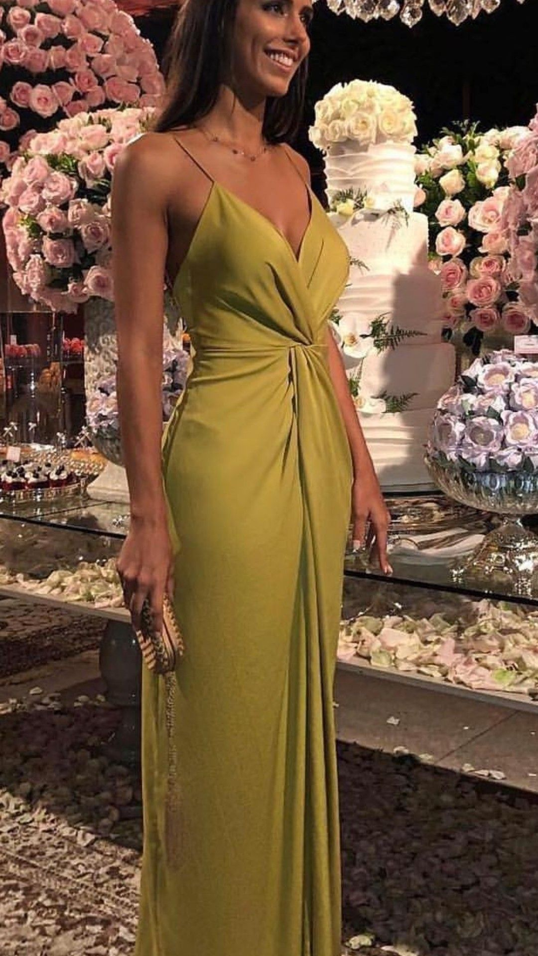 Charming V Neck Long Evening Dress,Fashion Party Gown  cc612