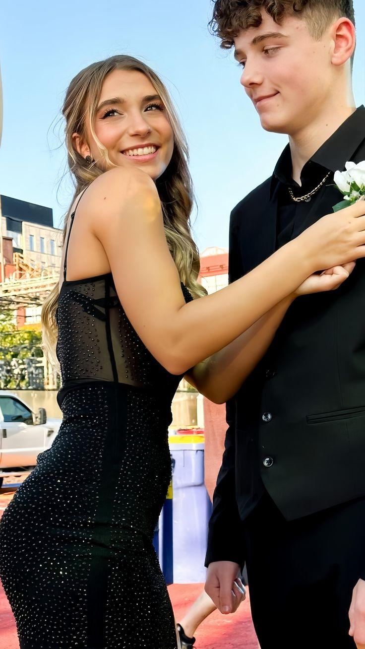 Sexy Black Tulle Beaded Evening Dress,Spaghetti Straps Slit Prom Dress cc2485