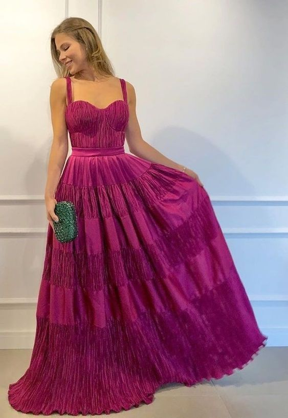 Fashion A-line Straps Evening Dress,Senior Prom Dress  cc1084