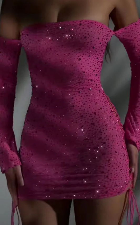 Gorgeous Off The Shoulder Sheath Cocktail Dress Birthday Outfits Formal Graduation Homecoming Dress cc3470