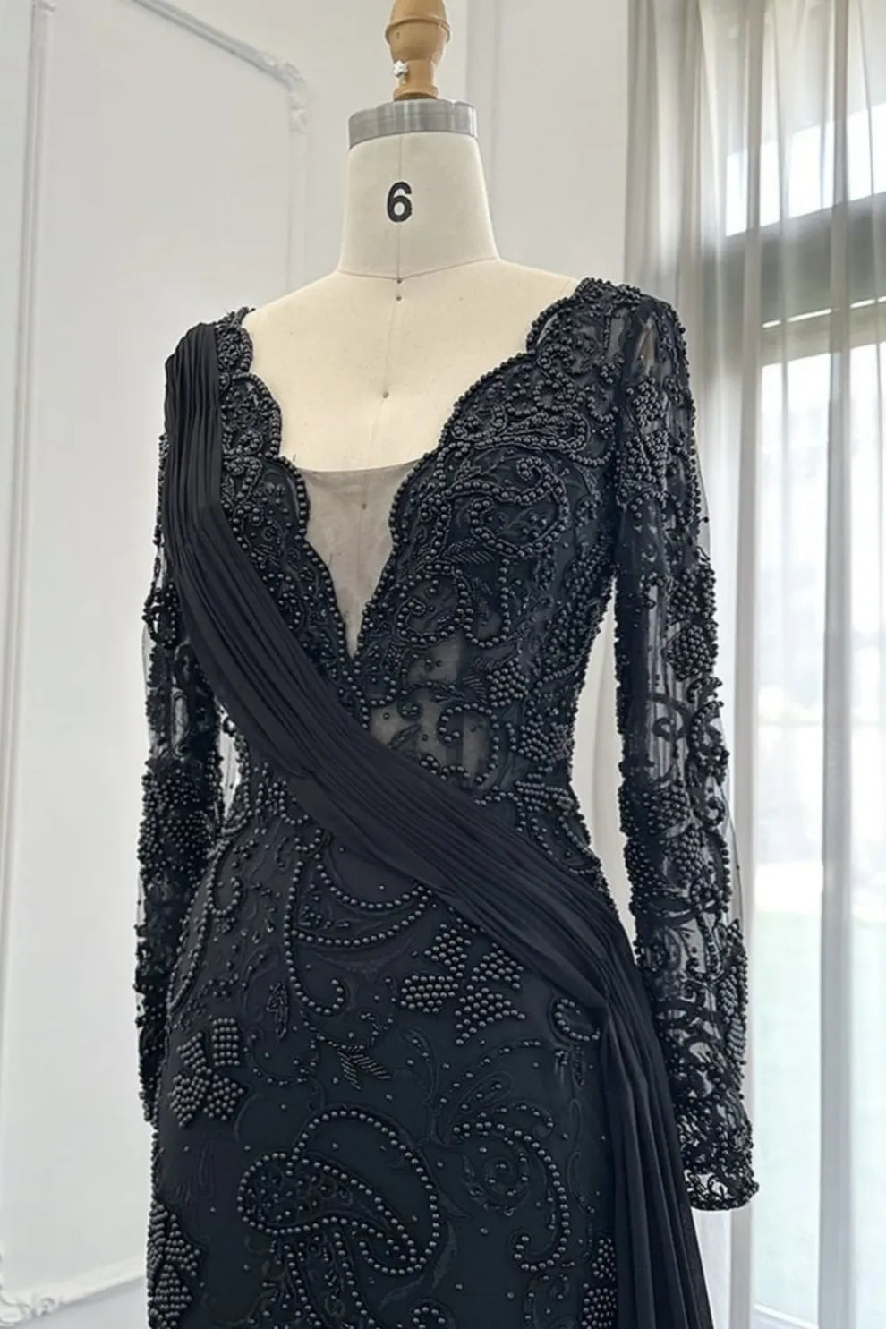 Black Long Prom Dress evening Formal Dress   C1720