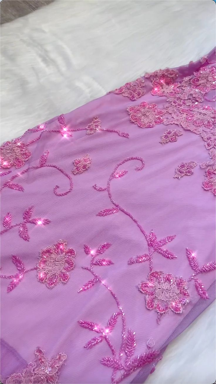 Sparkly Tulle Lace Beaded Prom Dress Pink Party Evening Gown cc2043