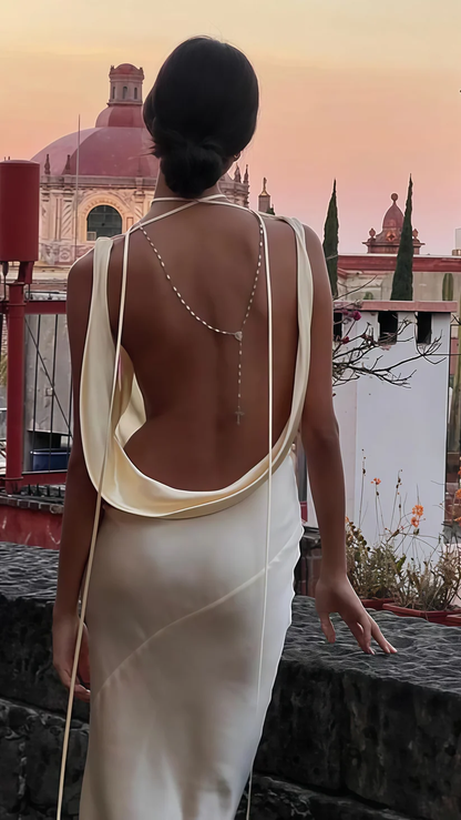 Simple Long Backless Sheath Evening Dress Formal Prom Dress cc2728