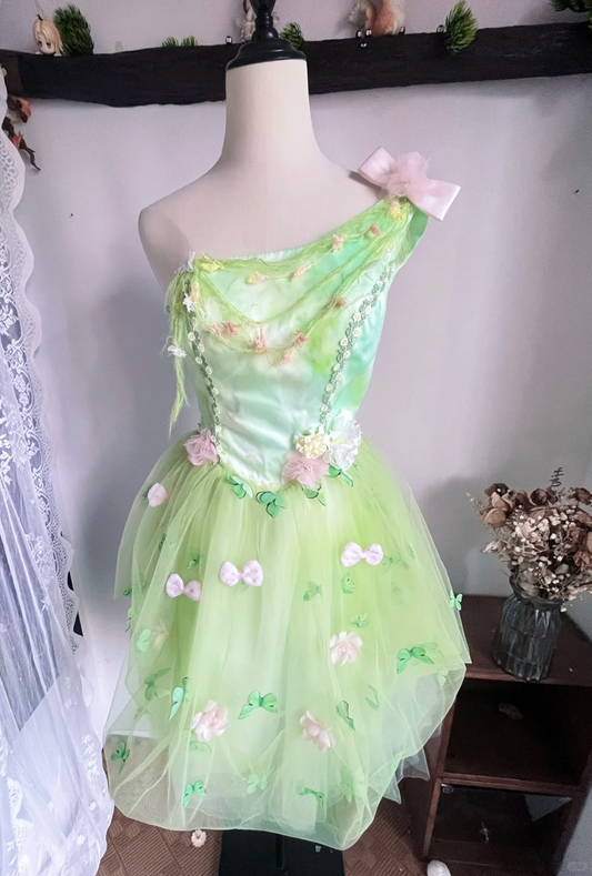 Beautiful Green One Shoulder Short Birthday Dress Mini Homecoming Dress cc3311