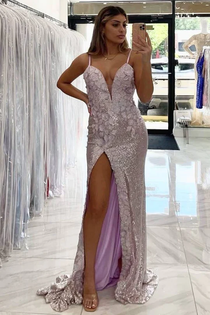 Long Prom Dresses with Appliques Formal Dresses cc505